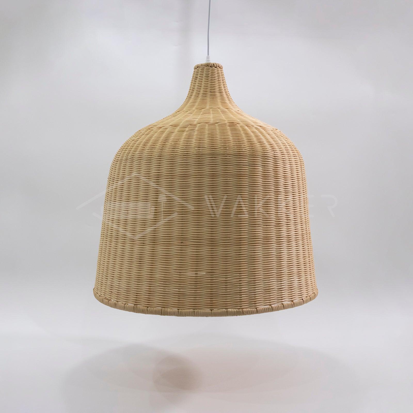 Woven Rattan Pendant Light Natural Handmade Hanging Lamp for Kitchen and Bedroom