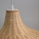 Woven Rattan Pendant Light Natural Handmade Hanging Lamp for Kitchen and Bedroom