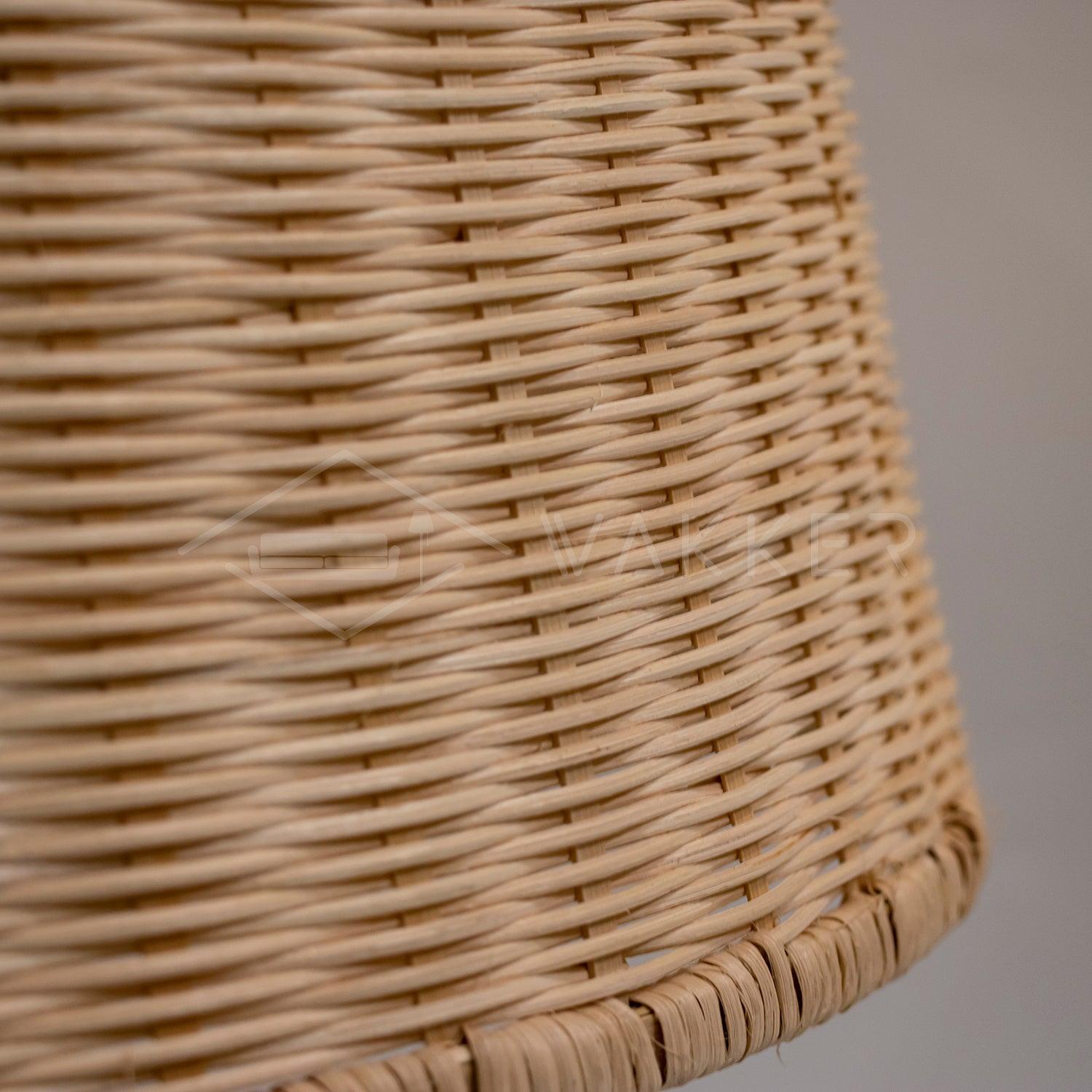 Woven Rattan Pendant Light Natural Handmade Hanging Lamp for Kitchen and Bedroom