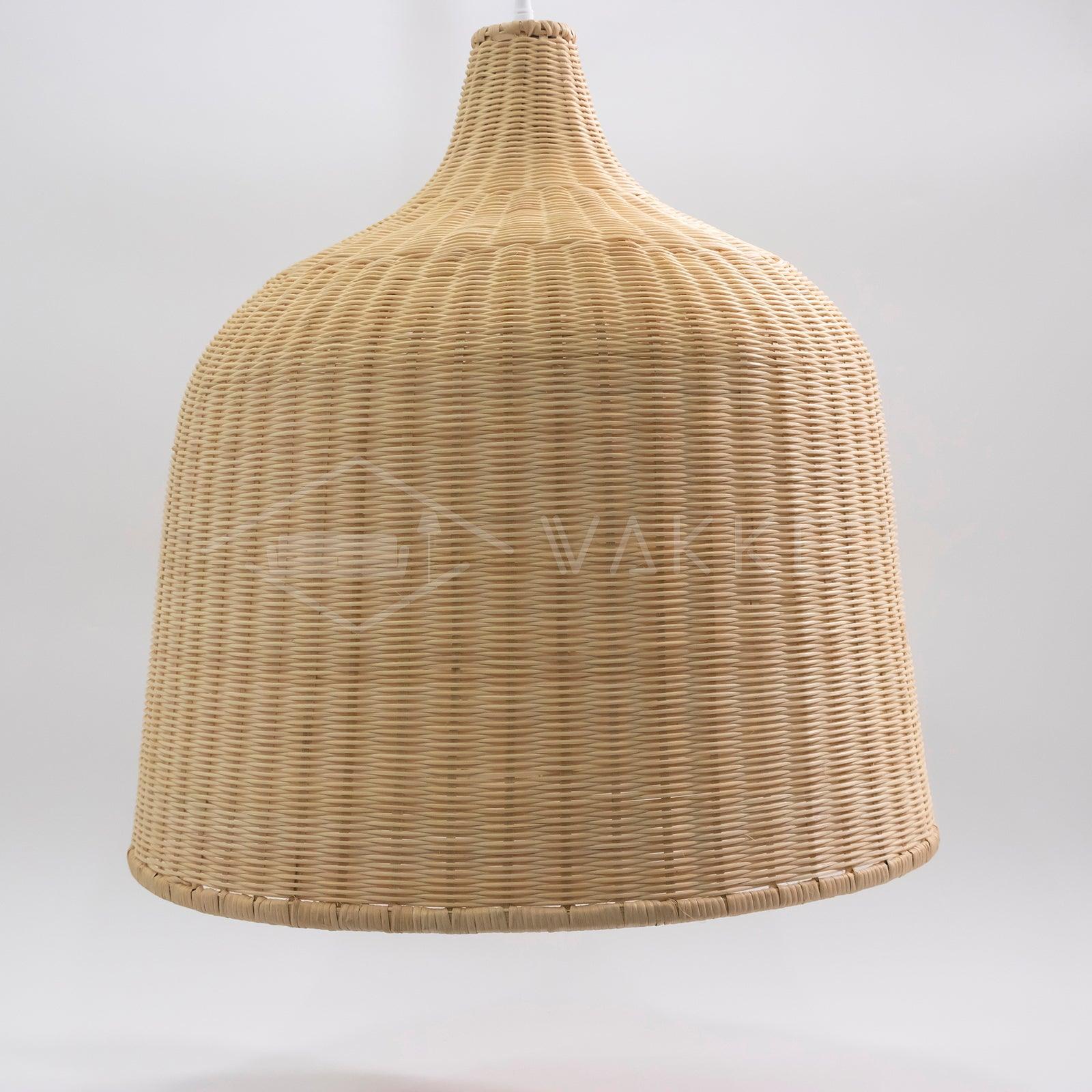 Woven Rattan Pendant Light Natural Handmade Hanging Lamp for Kitchen and Bedroom