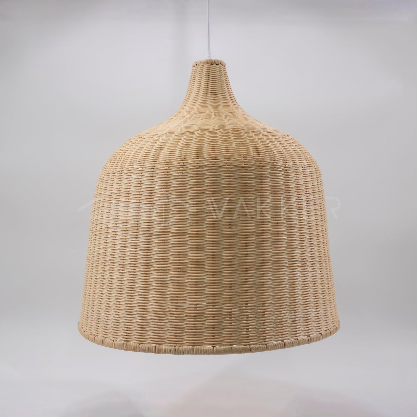 Woven Rattan Pendant Light Natural Handmade Hanging Lamp for Kitchen and Bedroom