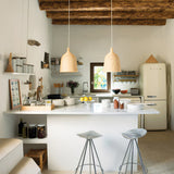 Woven Rattan Pendant Light Natural Handmade Hanging Lamp for Kitchen and Bedroom