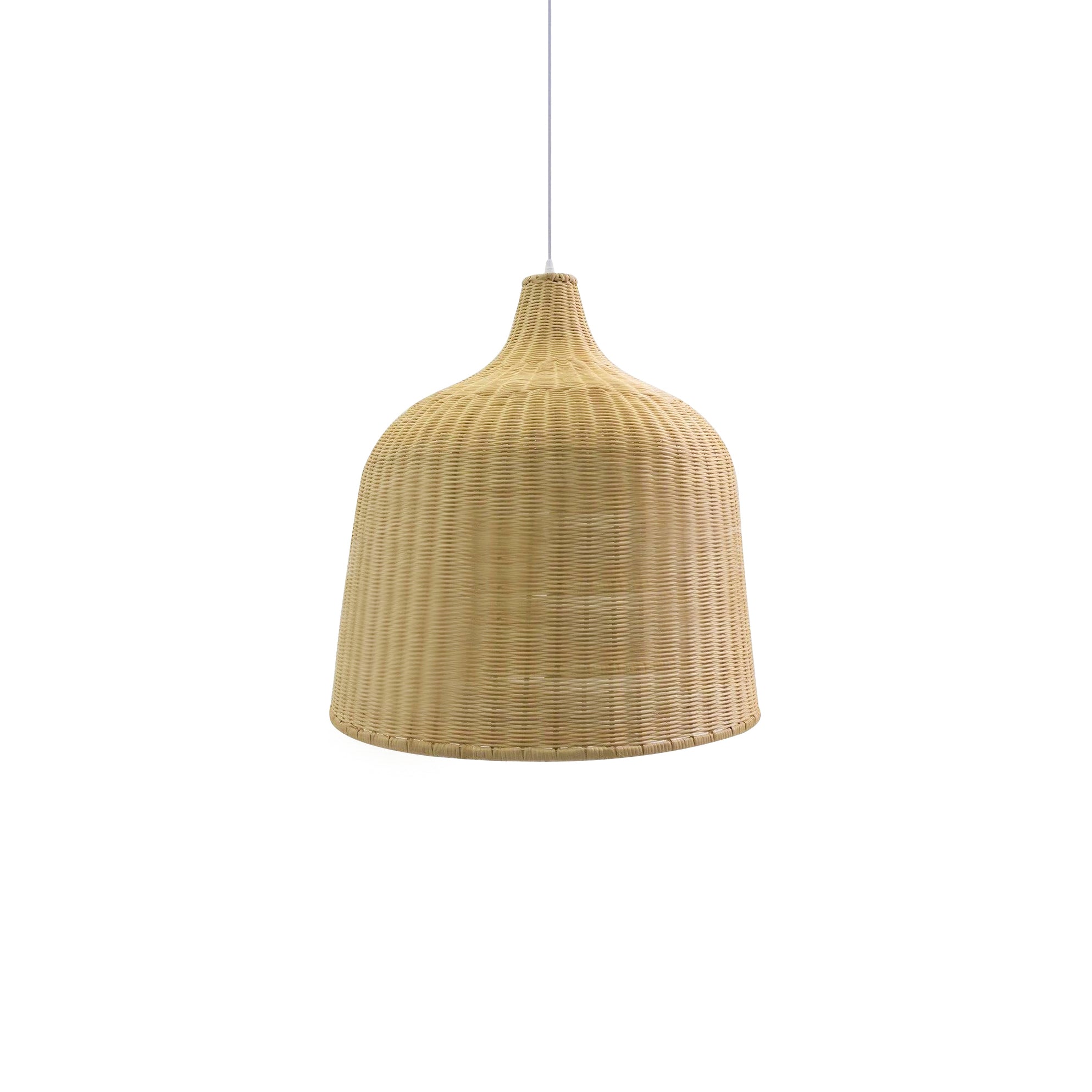 Woven Rattan Pendant Light Natural Handmade Hanging Lamp for Kitchen and Bedroom