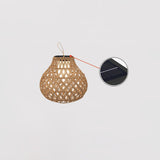Woven Sphere Solar Lantern Decorative Outdoor Garden Lamp and Architectural Table Light
