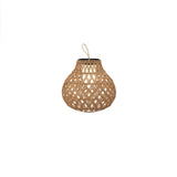 Woven Sphere Solar Lantern Decorative Outdoor Garden Lamp and Architectural Table Light