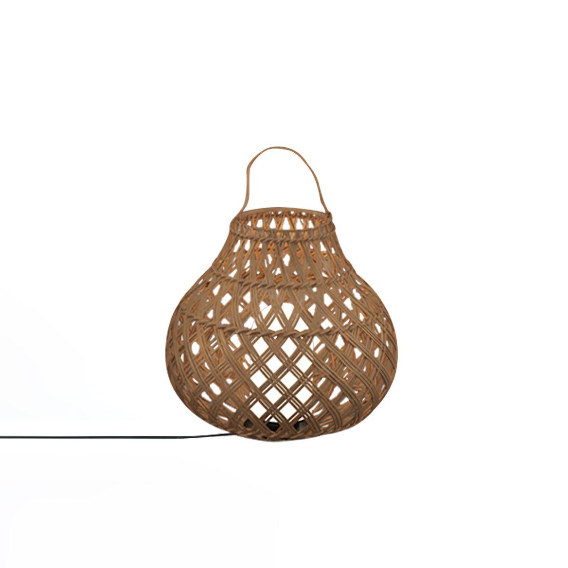 Woven Sphere Solar Lantern Decorative Outdoor Garden Lamp and Architectural Table Light