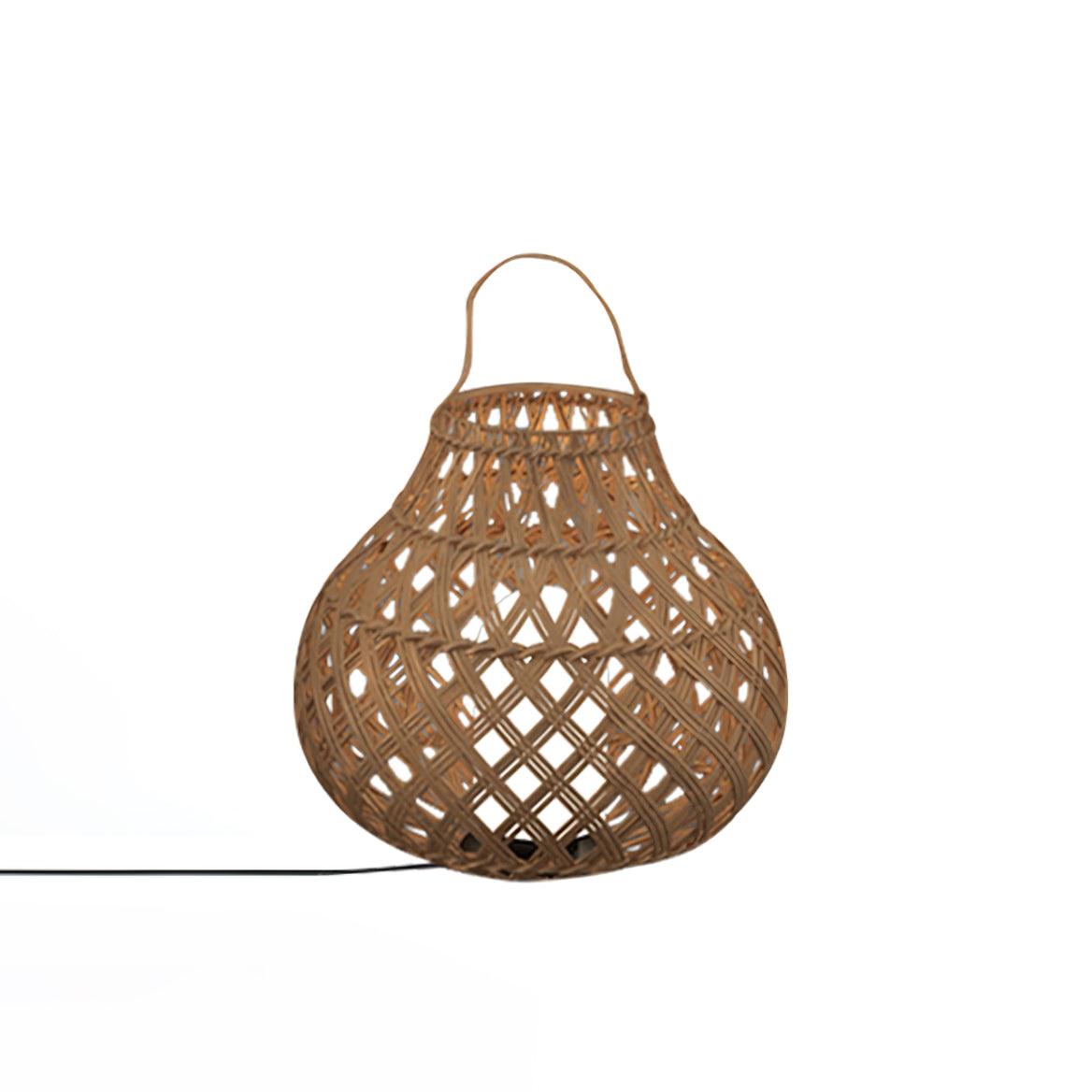 Woven Sphere Solar Lantern Decorative Outdoor Garden Lamp and Architectural Table Light
