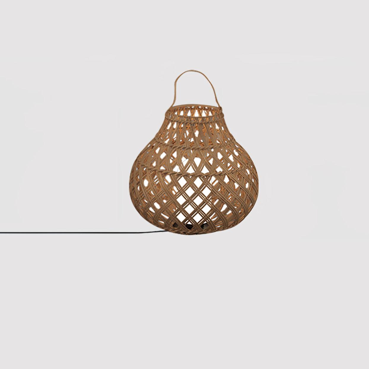 Woven Sphere Solar Lantern Decorative Outdoor Garden Lamp and Architectural Table Light