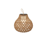 Woven Sphere Solar Lantern Decorative Outdoor Garden Lamp and Architectural Table Light