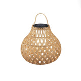 Woven Sphere Solar Lantern Decorative Outdoor Garden Lamp and Architectural Table Light