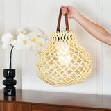 Woven Sphere Solar Lantern Decorative Outdoor Garden Lamp and Architectural Table Light