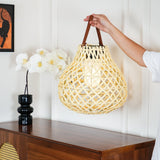 Woven Sphere Solar Lantern Decorative Outdoor Garden Lamp and Architectural Table Light