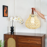 Woven Sphere Solar Lantern Decorative Outdoor Garden Lamp and Architectural Table Light