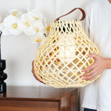 Woven Sphere Solar Lantern Decorative Outdoor Garden Lamp and Architectural Table Light