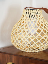 Woven Sphere Solar Lantern Decorative Outdoor Garden Lamp and Architectural Table Light
