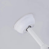 Modern White Retractable Ceiling Fan with LED Light and 4 Invisible Blades