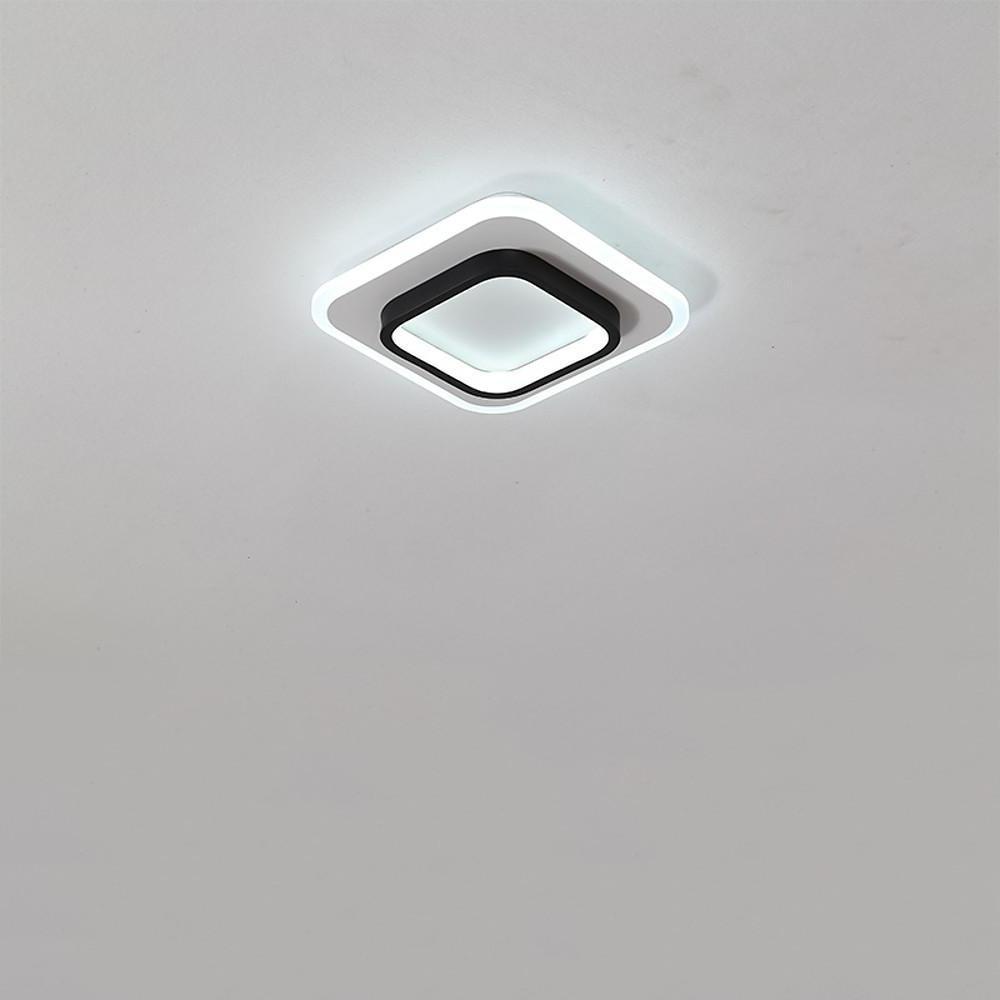 Modern Double Square LED Flush Mount Ceiling Light Fixture for Kitchen Sink