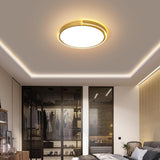 Modern Minimalist Rounded LED Flush Mount Ceiling Light Acrylic Nordic Fixture for Living Room