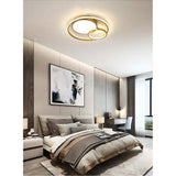 Modern 3 Ring LED Ceiling Lamp Minimalist Acrylic Flush Mount Lighting for Living Room