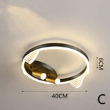 Minimalist Black Circular LED Flush Mount Ceiling Light for Modern Entryway and Corridor Decor