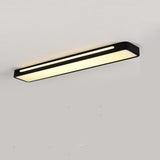 Modern Rectangular LED Flush Mount Ceiling Light for Kitchen Hallway and Home Office Lighting