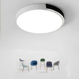 Dimmable Circular Modern LED Flush Mount Ceiling Light 20 Inch Nordic Metal 36W Fixture for Living Room Bedroom