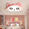 Modern Pink Animal Silhouette Dimmable LED Ceiling Light for Childrens Bedroom Nursery