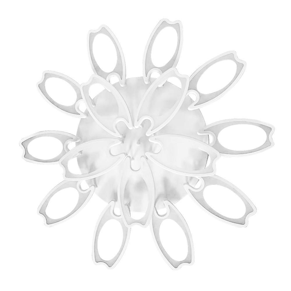 Modern Flower Petal LED Flush Mount Ceiling Light Dimmable White Petal Design Fixture