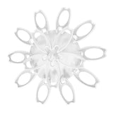 Modern Flower Petal LED Flush Mount Ceiling Light Dimmable White Petal Design Fixture