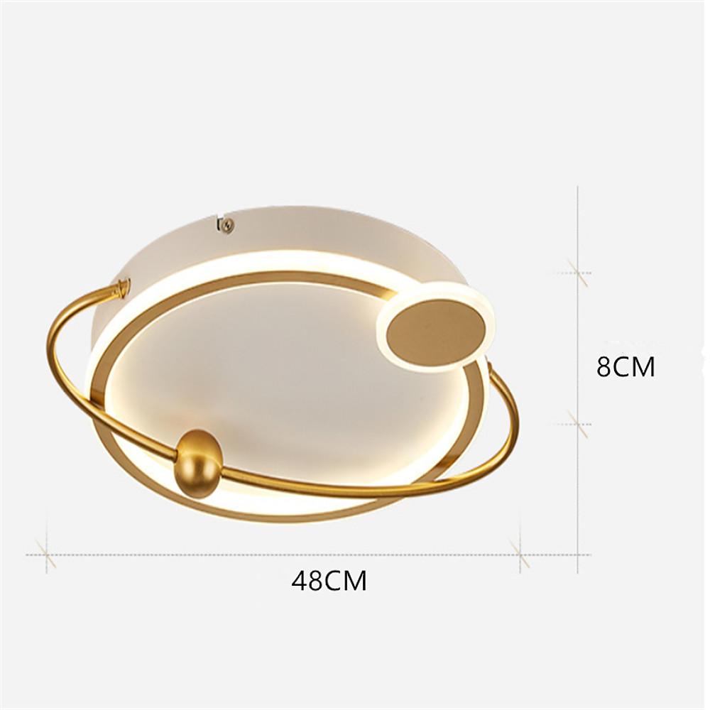 Modern Oval LED Ceiling Light Geometric Flush Mount Fixture for Bedroom and Living Room