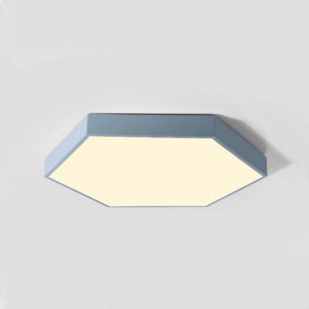 Modern Hexagonal LED Flush Mount Ceiling Light for Bedroom and Living Room