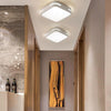 Modern Square LED Ceiling Light Geometric Flush Mount Fixture for Entryway and Hallway