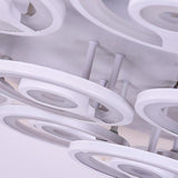 Modern Geometric Flower Shape LED Flush Mount Ceiling Light in White Finish