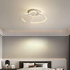 Dimmable Modern Geometric LED Ceiling Light Fixture Minimalist Flush Mount Metal Lighting for Bedrooms
