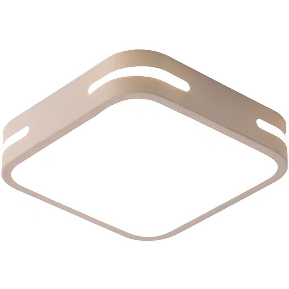 Modern Square LED Ceiling Light Geometric Flush Mount Fixture for Entryway and Hallway