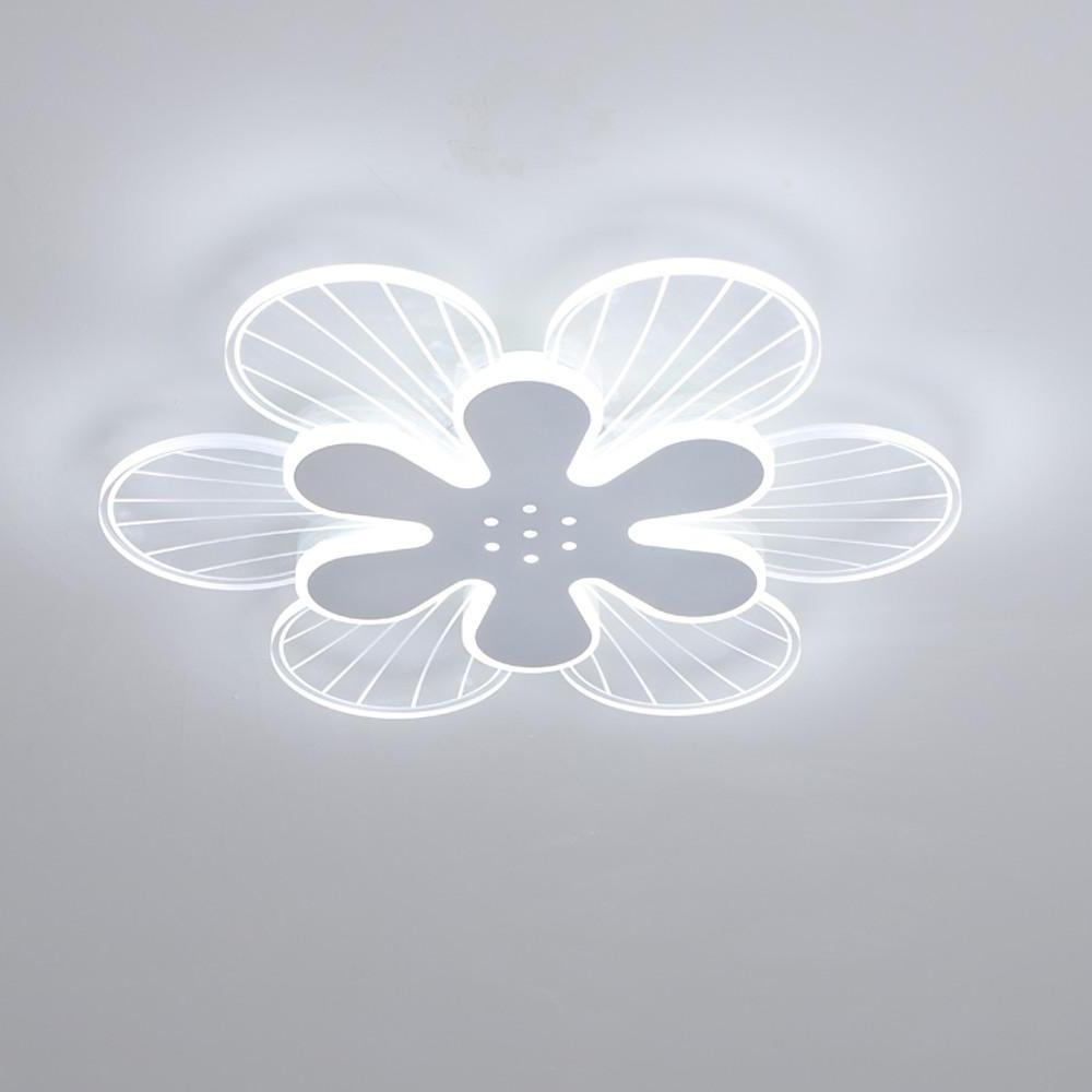 Modern Geometric Flower LED Flush Mount Ceiling Light Acrylic Dimmable Bedroom Fixture