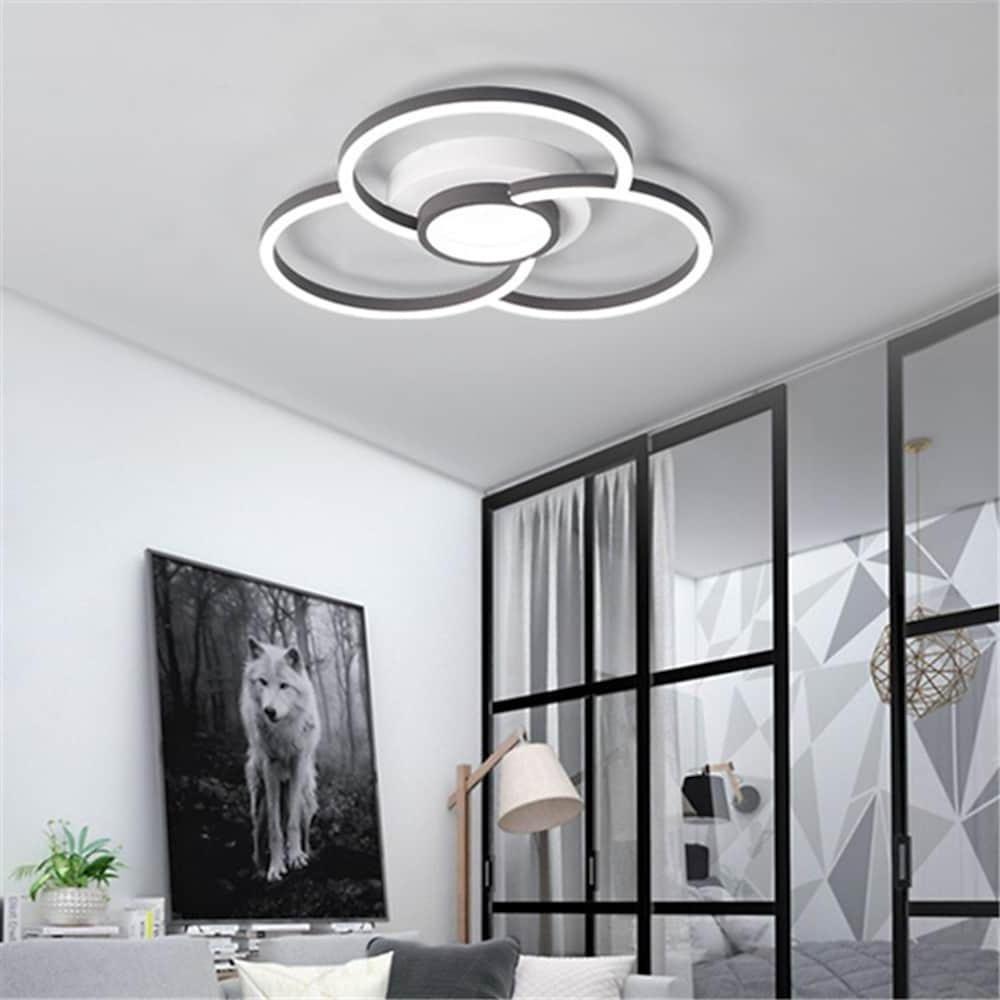 Modern Geometric LED Flush Mount Ceiling Light Low Profile Cluster Lighting Fixture