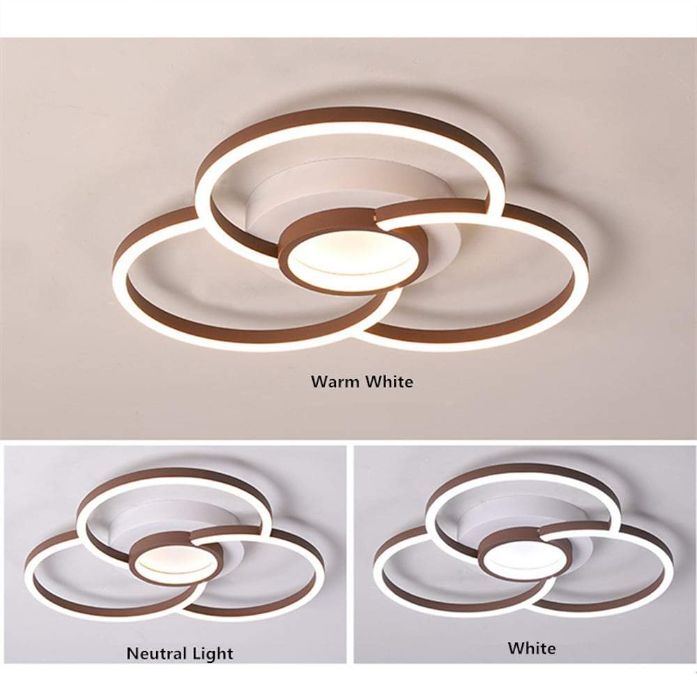 Modern Geometric LED Flush Mount Ceiling Light Low Profile Cluster Lighting Fixture