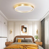 Modern Round LED Flush Mount Ceiling Light for Bedroom and Living Room Minimalist Low Profile Lighting