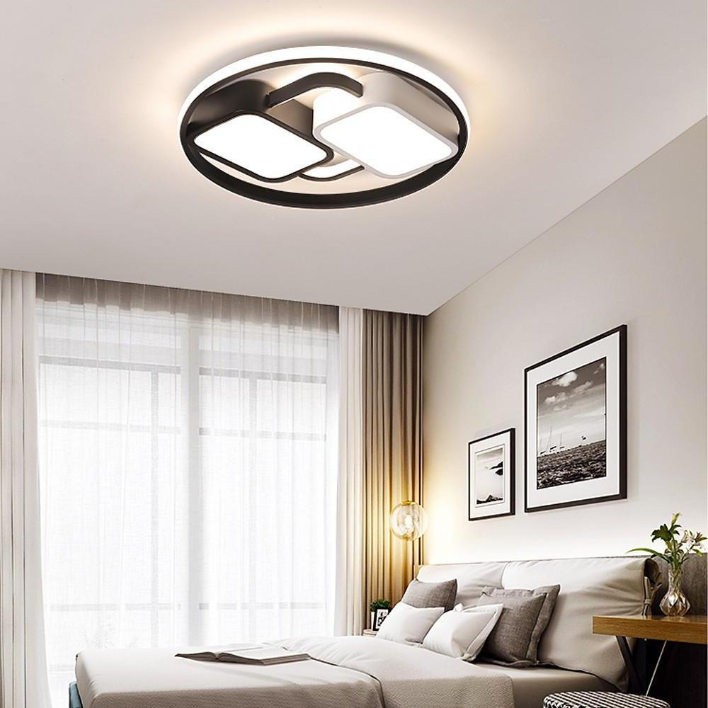 Geometric Modern Dimmable LED Ceiling Light Flush Mount Fixture