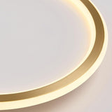 Modern Round LED Ceiling Light Ultra Thin Black Flush Mount Fixture for Bedrooms