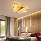 Modern Butterfly Shape LED Flush Mount Ceiling Light for Kids Bedroom and Nursery 20 Inch