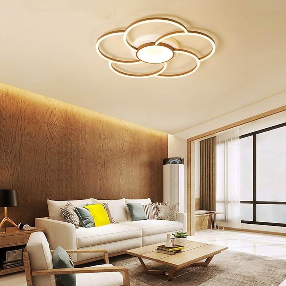 Modern Geometric LED Flush Mount Ceiling Light Low Profile Cluster Lighting Fixture