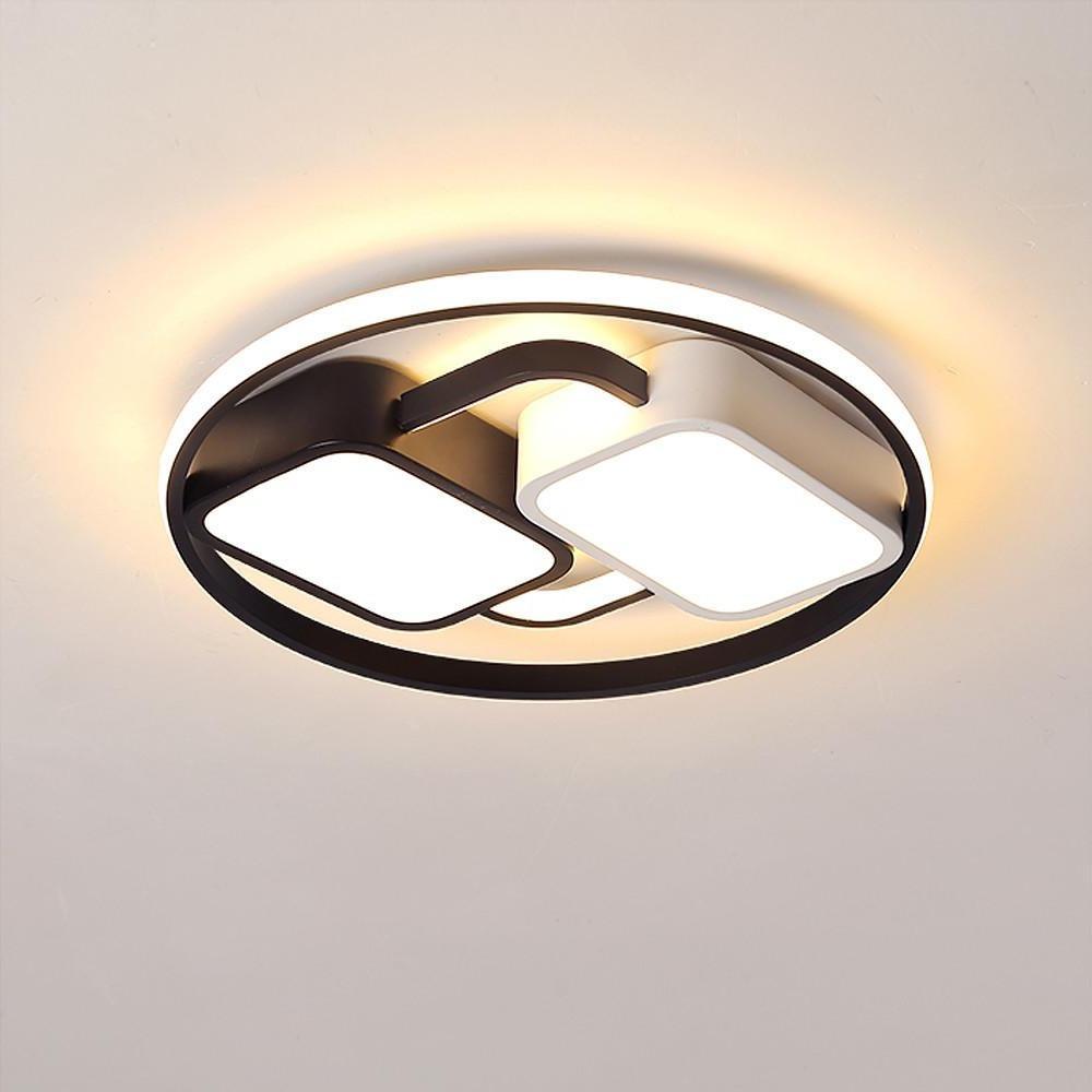 Geometric Modern Dimmable LED Ceiling Light Flush Mount Fixture