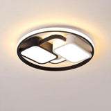 Geometric Modern Dimmable LED Ceiling Light Flush Mount Fixture
