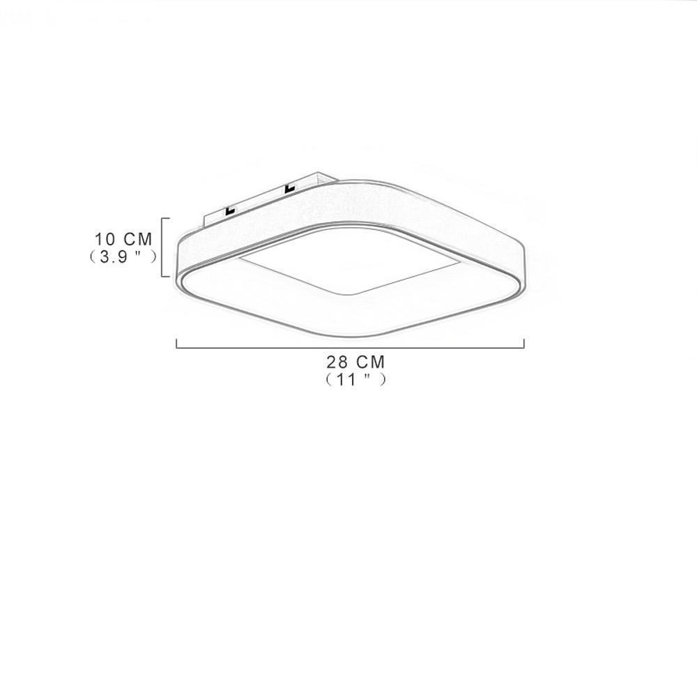 Modern Square LED Flush Mount Ceiling Light for Bedroom and Living Room Lighting