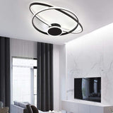 Modern Dual Oval Integrated LED Flush Mount Ceiling Light for Contemporary Living Spaces