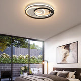 Geometric Three Ring LED Flush Mount Ceiling Light Modern Minimalist Lighting