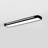 Modern Rectangular LED Flush Mount Ceiling Light for Kitchen Hallway and Home Office Lighting