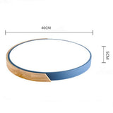 Modern Round LED Flush Mount Ceiling Light Nordic Minimalist 16 Inch Circular Lamp for Bedroom Living Room